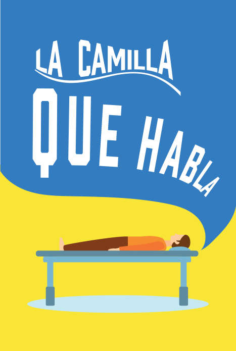 cartel la camilla que habla mister vertigo teatro