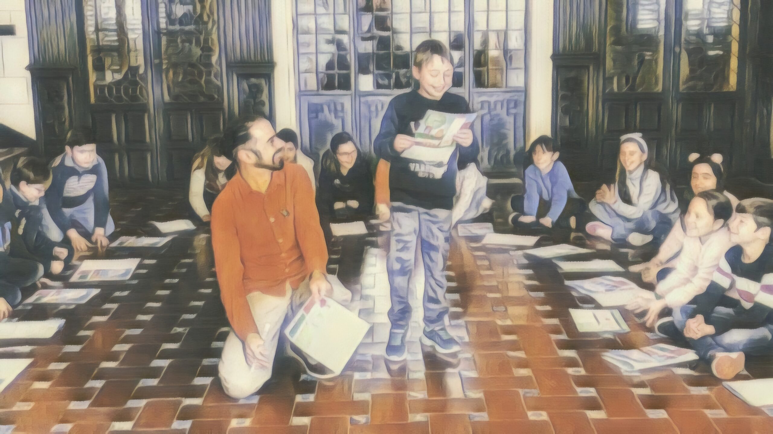 Recitanto en Villacarrillo. Taller de poemas para niños. Jaén. Andalucía.