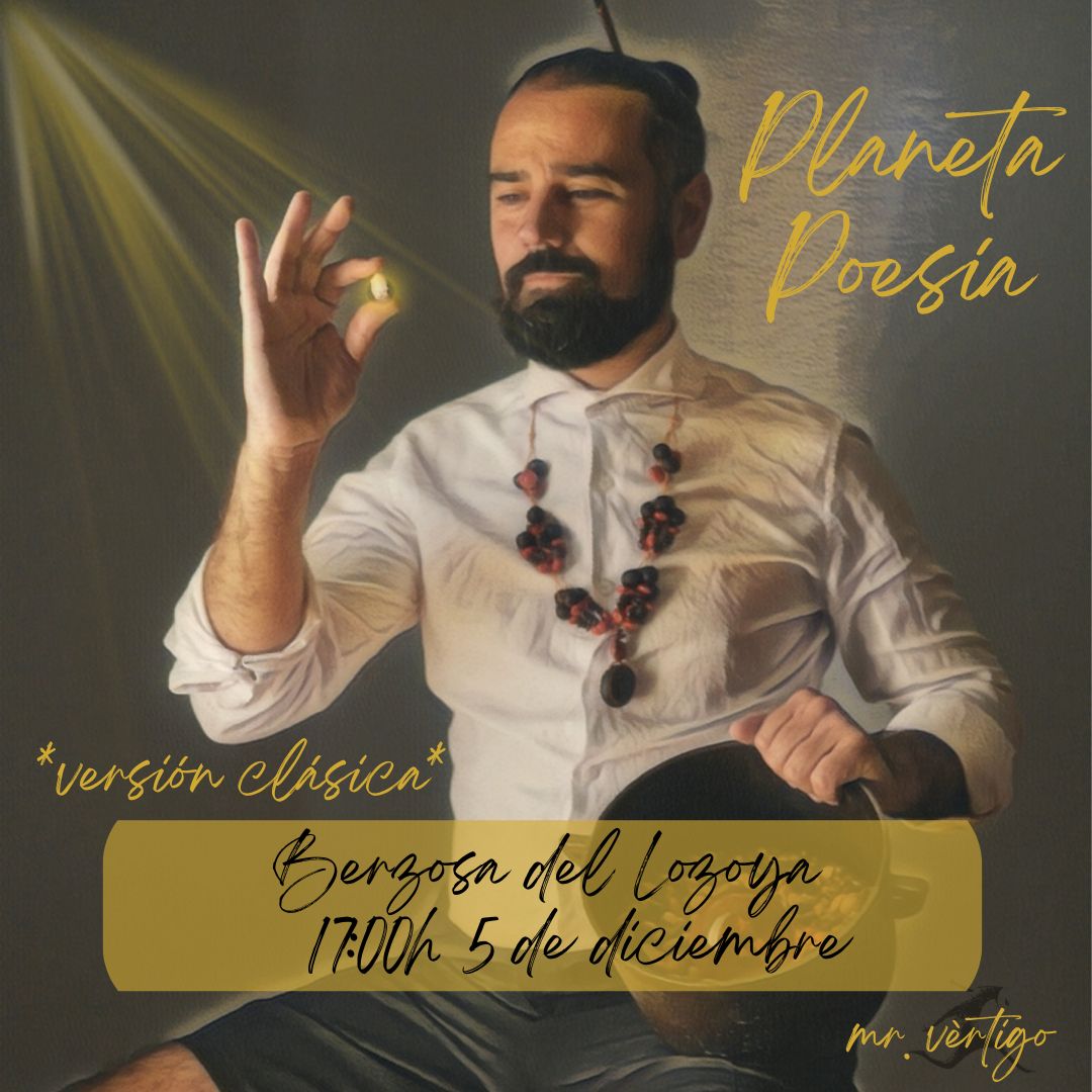 Planeta Poesía versión clásica es un espectáculo de poesía teatralizada para público adulto. Con un repertorio clásico de poemas.