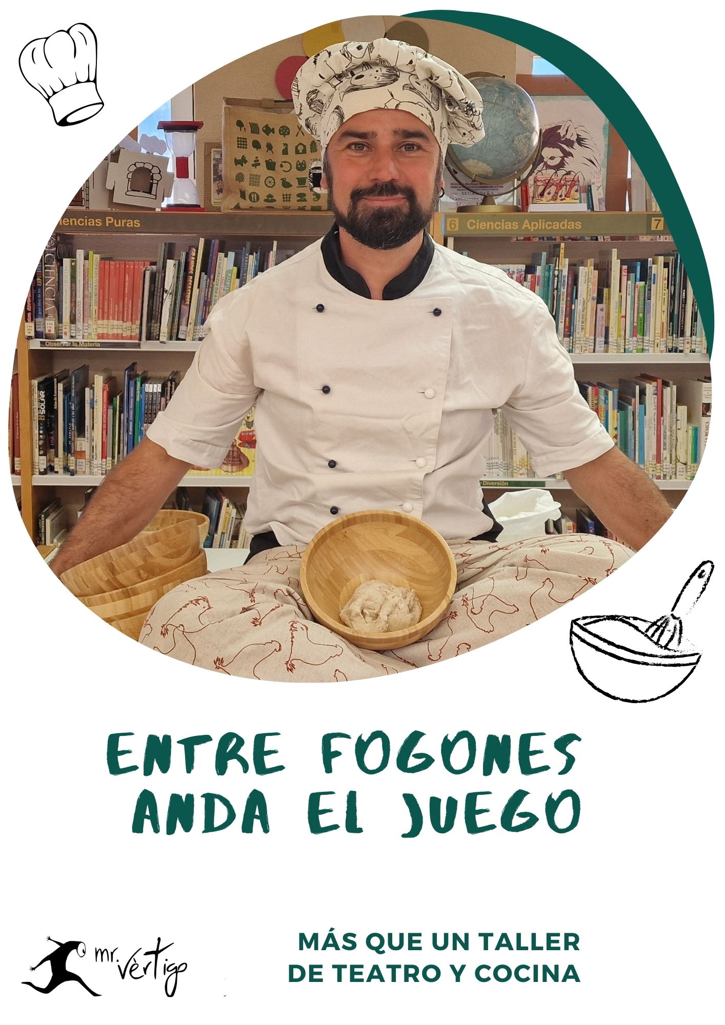 Entre fogones anda el juego. Un taller creativo de cocina y teatro donde crearemos nuestro propio restaurante.