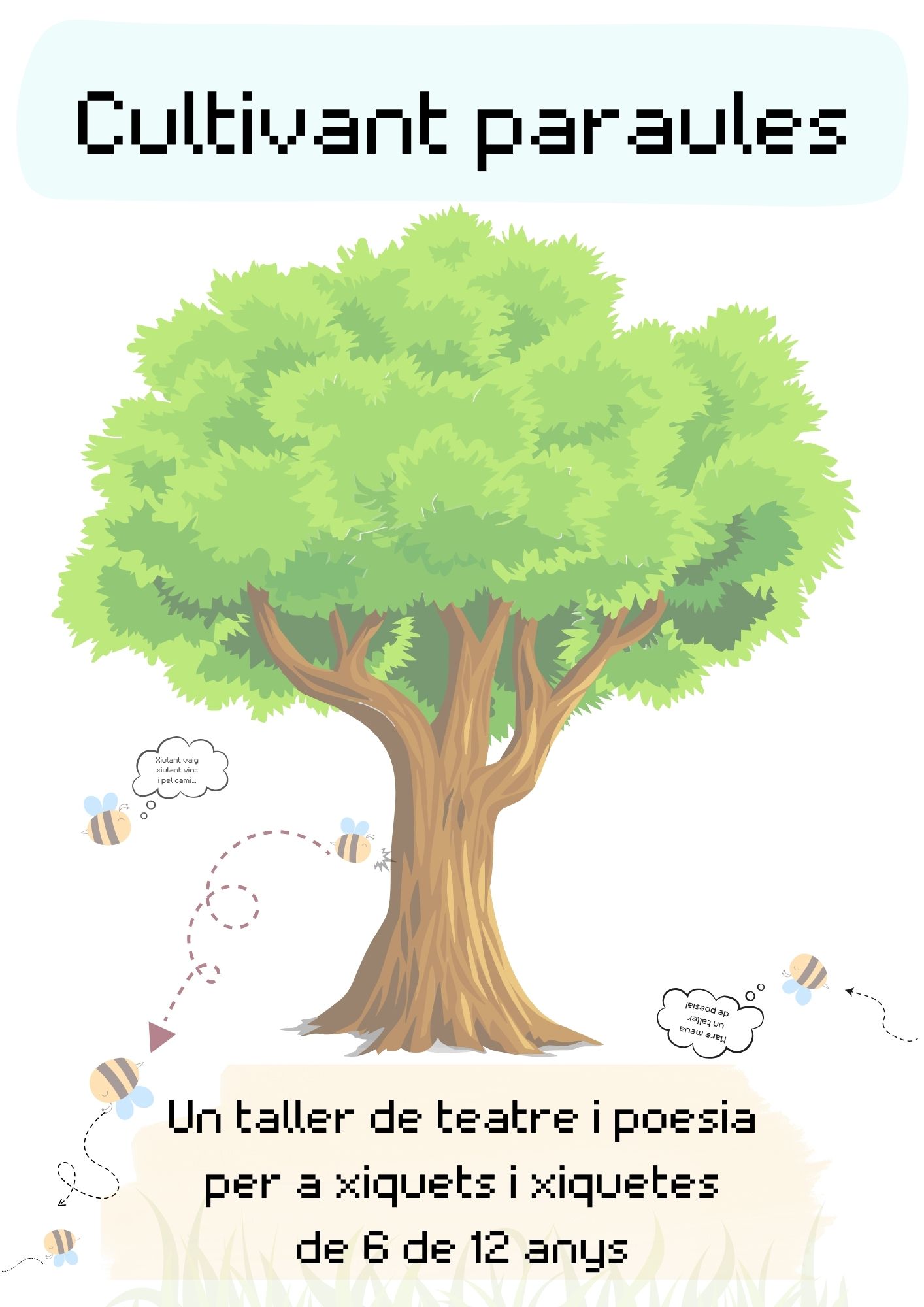 Portada-Cultivant Paraules, un taller de poesia y teatre per a col-legis de la comunitat valenciana